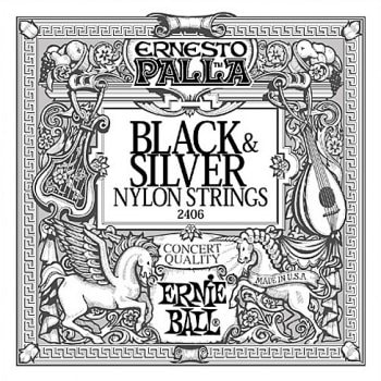 Ernie Ball Ernesto Palla Black & Silver Nylon Strings